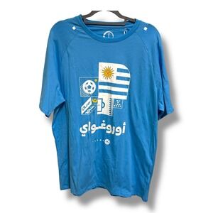 Uruguay FIFA World Cup Qatar‎ 2022 Official Licensed T Shirt Blue XL Mens NEW